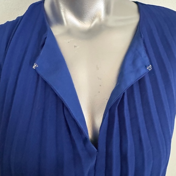 Sam Edelman Long Sleeve A-Line Pleated Dress - Picture 3 of 5